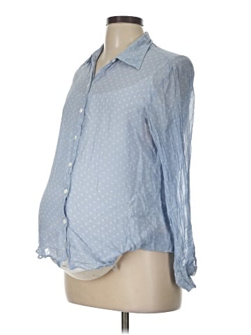 Mimi Maternity Long Sleeve Blouse (view 1)