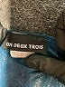 Un Deux Trois Metallic Blue Dress Size 12 - photo 3