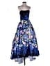 Betsy & Adam 100% Polyester Floral Blue Cocktail Dress Size 2 - photo 1