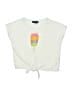 Andy & Evan Ivory Short Sleeve Top Size 6 - photo 1