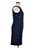 Anne Klein Polka Dots Blue Cocktail Dress Size 14 - photo 4