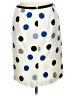 Talbots 100% Cotton Polka Dots Blue Casual Skirt Size 10 Petite - photo 2