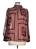 H&M 100% Polyester Burgundy Long Sleeve Blouse Size L - photo 1