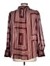 H&M 100% Polyester Burgundy Long Sleeve Blouse Size L - photo 2