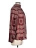 H&M 100% Polyester Burgundy Long Sleeve Blouse Size L - photo 4