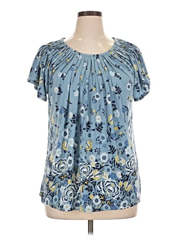 Style&Co Short Sleeve Blouse (view 1)