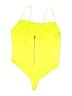 Alice + Olivia Yellow Bodysuit Size L - photo 2