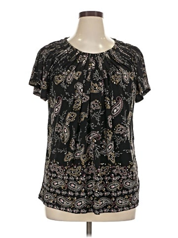 Style&Co Short Sleeve Blouse (view 1)