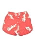 Volcom 100% Viscose Floral Red Shorts Size 10 - photo 2