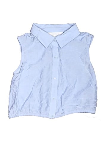 Zara Sleeveless Button-Down Shirt (view 1)
