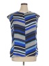 Liz Claiborne 100% Polyester Blue Sleeveless Blouse Size XL - photo 1