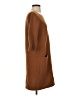 Allude Solid Brown Casual Dress Size S - photo 4