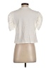 Ellison 100% Cotton Ivory Short Sleeve Top Size S - photo 2