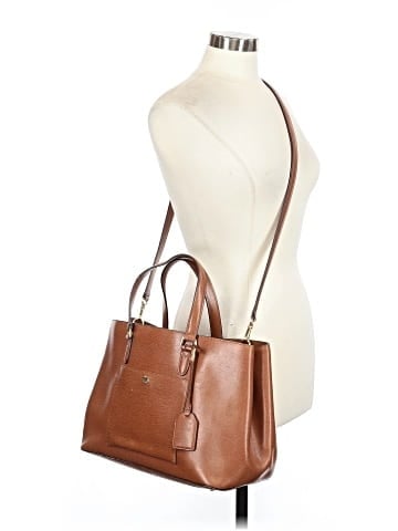 Lauren by Ralph Lauren Leather Satchel (view 2)