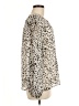 Jade 100% Polyester Animal Print Ivory Long Sleeve Blouse Size M - photo 4