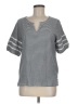 Talbots Outlet 100% Cotton Gray Short Sleeve Top Size M - photo 1
