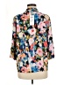 Shana Color Block Blue 3/4 Sleeve Blouse Size M - photo 2