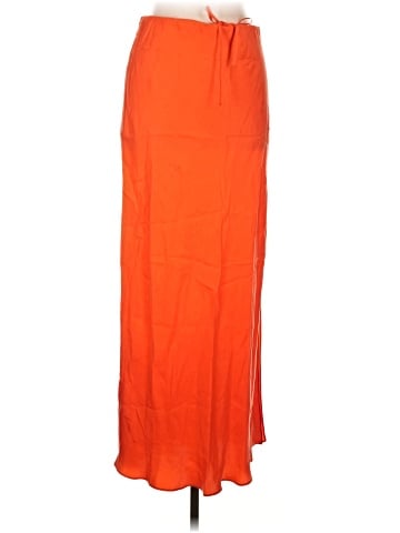Madewell Tie-Waist Maxi Slip Skirt in Cupro Blend (view 1)
