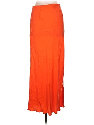 Madewell Tie-Waist Maxi Slip Skirt in Cupro Blend (view 2)