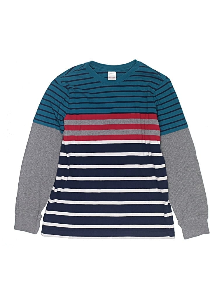 Pre-owned Hanna Andersson Kids' Long Sleeve T-shirt In Blue