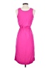 J.Crew 100% Polyester Solid Pink Casual Dress Size 0 (petite) - photo 2