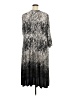 Catherines Paisley Silver Casual Dress Size 4X (30/32W) - photo 2