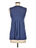 Ella Moss Blue Sleeveless Blouse Size M - photo 2