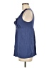 Ella Moss Blue Sleeveless Blouse Size M - photo 5