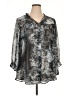 Ariat Gray 3/4 Sleeve Blouse Size L - photo 1