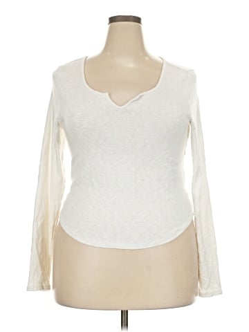 Madewell Split-Neck Long-Sleeve Tee (view 1)