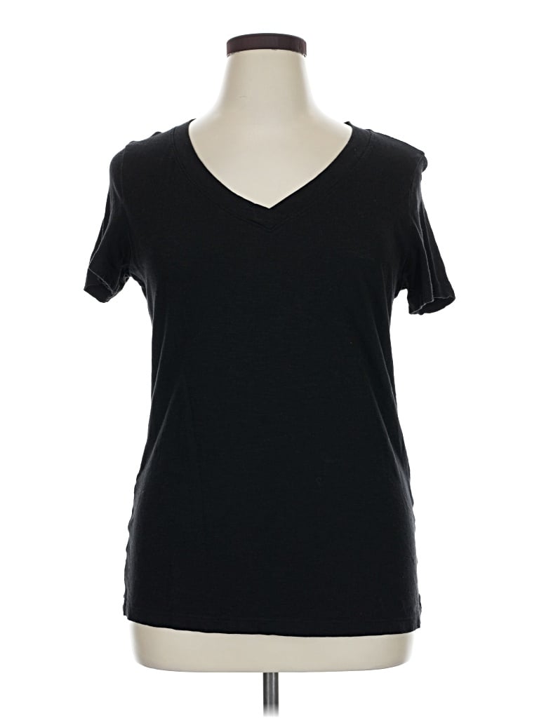 Pre-owned Felina Short Sleeve T-shirt In Black
