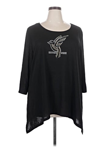 Karen Brooks 3/4 Sleeve Top (view 1)