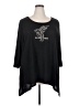 Karen Brooks 100% Polyester Black 3/4 Sleeve Top Size 3X - photo 1