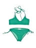 Assorted Brands Solid Green Two Piece Swimsuit Size 12 - photo 1