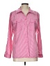 Studio Works Stripes Pink Long Sleeve Blouse Size L - photo 1