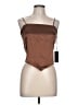 J for Justify Brown Sleeveless Blouse Size L - photo 1