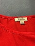 Lily White Red Short Sleeve Top Size S - photo 7