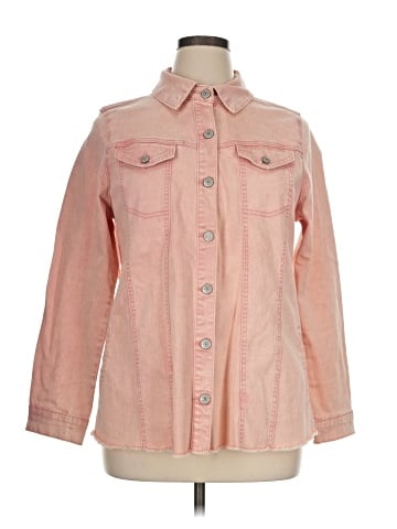 LOGO by Lori Goldstein Denim Jacket (view 1)