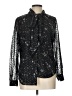 UNTUCKit 100% Polyester Stars Black Long Sleeve Blouse Size 10 - photo 1