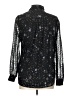 UNTUCKit 100% Polyester Stars Black Long Sleeve Blouse Size 10 - photo 2