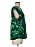 Eva Longoria 100% Polyester Green Sleeveless Blouse Size L - photo 4