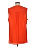 Chaus 100% Polyester Orange Sleeveless Blouse Size L - photo 2