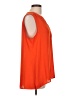 Chaus 100% Polyester Orange Sleeveless Blouse Size L - photo 4