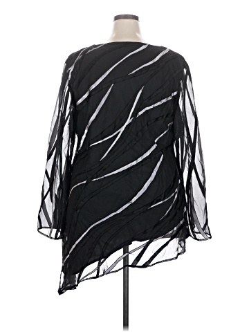 Eva Blue Long Sleeve Blouse (view 2)