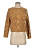 Pull&Bear Tweed Yellow Pullover Sweater Size S - photo 1