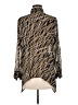 MICHAEL Michael Kors 100% Polyester Animal Print Gold Long Sleeve Blouse Size M (petite) - photo 2