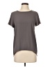 Ann Taylor Gray Short Sleeve Top Size S - photo 1