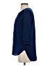 French Connection 100% Polyester Chevron-herringbone Blue 3/4 Sleeve Blouse Size 2 - photo 5