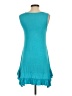 Logo Layers Solid Teal Casual Dress Size XS - photo 2