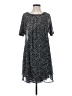 Ann Taylor LOFT 100% Polyester Graphic Black Casual Dress Size S - photo 1